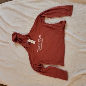 Calvin Klein performance light weight crop hoodie